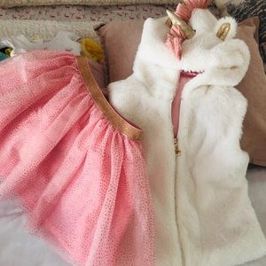 Unicorn vest with sparkling tutu